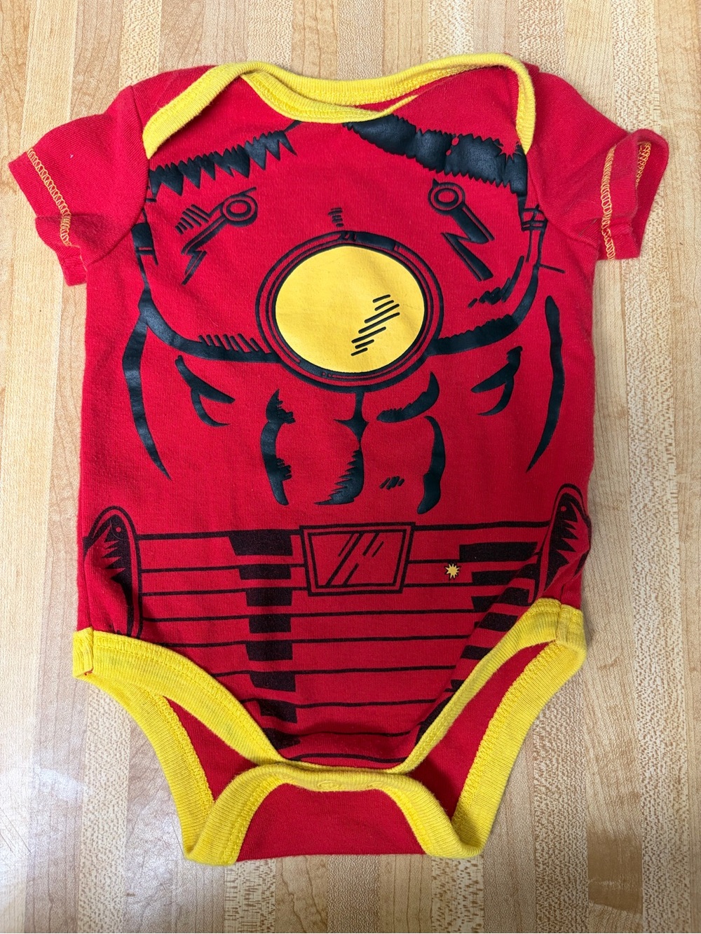 Marvel Red and Yellow Iron Hero Onesie Costume